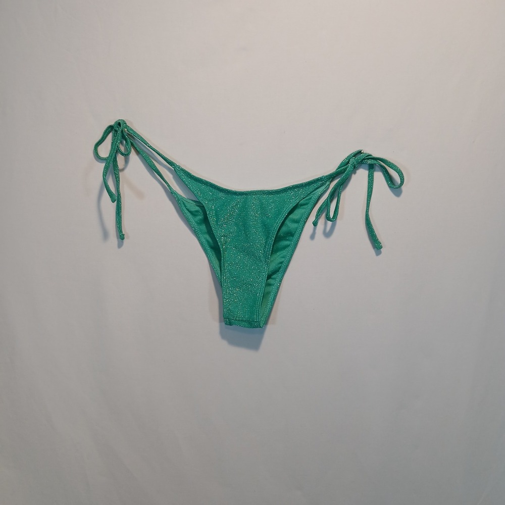 NWOT m Swim cheeky string bikini sparkle bottom beach pool vacation resortwear